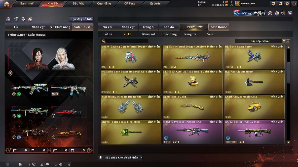 shop acc cf uy tin gia re